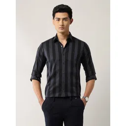 Arrow New York Slim Fit Vertical Striped Formal Shirt-picture-39