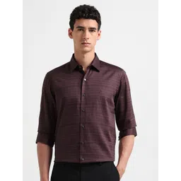 Arrow New York Spread Collar Slim Fit Formal Pure Cotton Shirt-picture-17