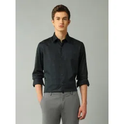 Arrow New York Teal Green Cotton Slim Fit Printed Shirt-picture-22