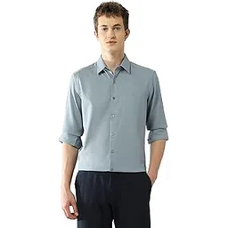 New York Men's Textured Slim Fit Shirt-image-48