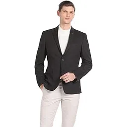 arrow Notch Lapel Collar Knit Blazer image 1