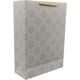 Arrow Paper Products Golden Rangoli Big Paper Gift Bags for Baby Shower Return Gift, Small Presents, Weddings, Birthday, Holiday Presents, Pack of 10 (11x8x3inches)-picture-11