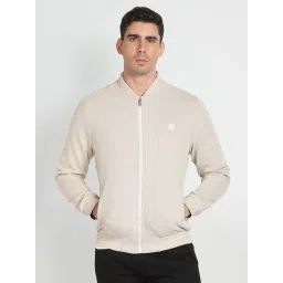 Arrow Sport Beige Regular Fit Bomber Jacket image 1