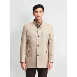 Arrow Sport Beige Solid Casual Jackets And Blazers-picture-35