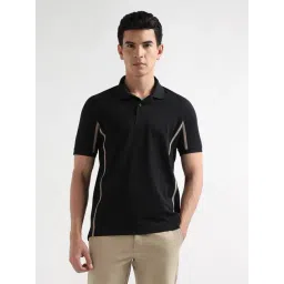 Arrow Sport Black Cotton Regular Fit Polo T-Shirt-picture-15