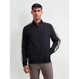Arrow Sport Black Regular Fit Bomber Jacket-picture-45
