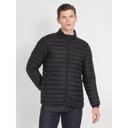 Arrow Sport Black Regular Fit Quilted Jacket-picture-46