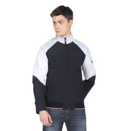Arrow Sport Blue Regular Fit Colour Block Jacket-picture-23