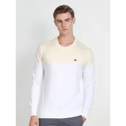 Arrow Sport Colourblocked Crew Neck Pullover Sweatshirt-picture-13
