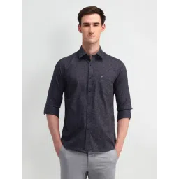 Arrow Sport Dark Grey Cotton Slim Fit Printed Shirt-picture-33