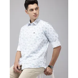 Arrow Sport Floral Printed Slim Fit Opaque Pure Cotton Casual Shirt-picture-27