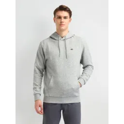 Arrow Sport Grey Cotton Regular Fit Hooded Sweatshirt-picture-23