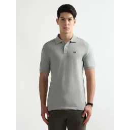 Arrow Sport Grey Cotton Regular Fit Polo T-Shirt-picture-10