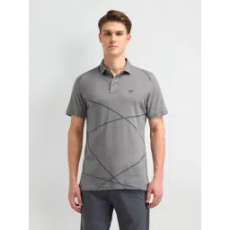 Arrow Sport Grey Cotton Regular Fit Printed Polo T-Shirt-picture-16