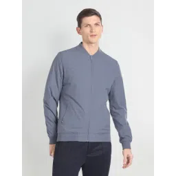 Arrow Sport Light Blue Regular Fit Bomber Jacket-picture-42
