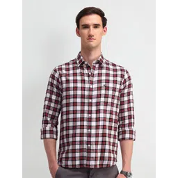 Arrow Sport Men Classic Tailored Fit Opaque Checked Casual Shirt-picture-24