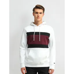 Arrow Sport Men Colourblocked Hooded Sweatshirt-picture-18