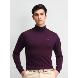 Arrow Sport Men Cotton Turtle Neck Long Sleeves Pullover-picture-13