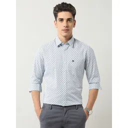Arrow Sport Men Geometric Printed Pure Cotton Casual Shirt-image-16