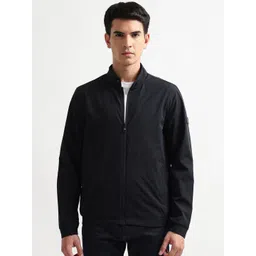 Arrow Sport Men Mandarin Collar Solid Bomber Jacket-picture-34