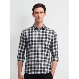 Arrow Sport Men Manhattan Slim Fit Opaque Checked Casual Shirt-picture-11