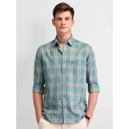 Arrow Sport Men Manhattan Slim Fit Opaque Checked Casual Shirt-picture-20