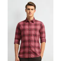 Arrow Sport Men Manhattan Slim Fit Tartan Checks Opaque Checked Casual Shirt-picture-23