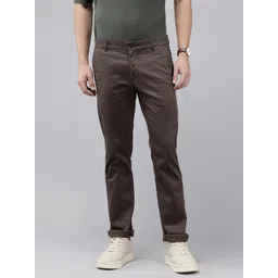 Arrow Sport Men Micro Or Ditsy Printed Bronson Slim Fit Low-Rise Trousers-image-24