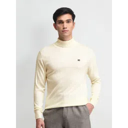 Arrow Sport Men Pure Cotton Turtle Neck Long Sleeves Pullover Sweater-picture-11