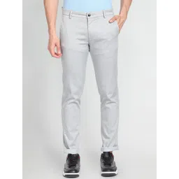 Arrow Sport Men Self Design Slim Fit Low-Rise Trousers-picture-31