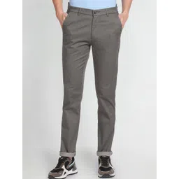 Arrow Sport Men Skinny Fit Mi-Rise Cotton Trousers-picture-33
