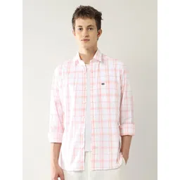 Arrow Sport Men Slim Fit Cotton Grid Tattersall Checked Shirt-picture-22