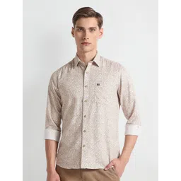 Arrow Sport Men Slim Fit Floral Printed Pure Cotton Casual Shirt-picture-33