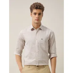 Arrow Sport Men Slim Fit Floral Printed Spread Collar Pure Cotton Formal Shirt-image-26