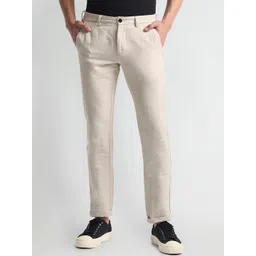 Arrow Sport Men Slim Fit Mid-Rise Cotton Linen Trouser-picture-17