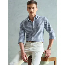 Arrow Sport Men Slim Fit Striped Casual Shirt-picture-30