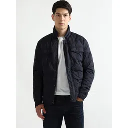 Arrow Sport Men Stand Collar Solid Lightweight Padded Jacket-picture-44