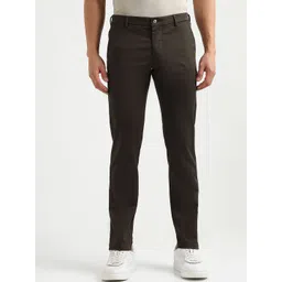 Arrow Sport Men Textured Slim Fit Mid-Rise Trousers-picture-33