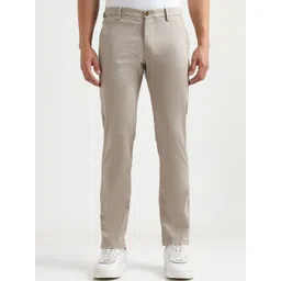Arrow Sport Men Textured Slim Fit Trousers-picture-21