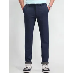 Arrow Sport Men Textured Urban Slim Mid-Rise Regular Trousers-picture-20