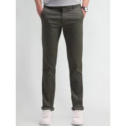 Arrow Sport Men Textured Urban Slim Slim Fit Trousers-picture-31