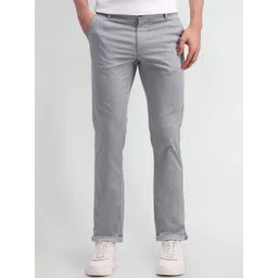 Arrow Sport Men Textured Urban Slim Slim Fit Trousers-picture-26
