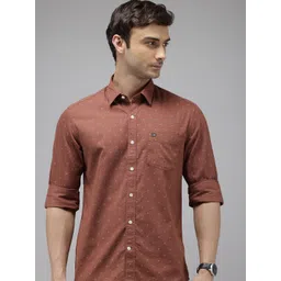 Arrow Sport Pure Cotton Slim Fit Floral Micro Or Ditsy Printed Casual Shirt-picture-31