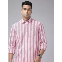 Arrow Sport Pure Cotton Striped Manhattan Slim Fit Casual Shirt-picture-34