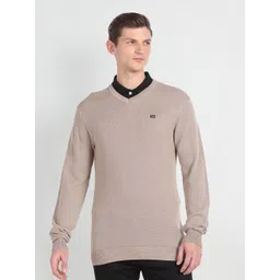 Arrow Sport Ribbed V-Neck Long Sleeves Pullover Sweater-picture-27