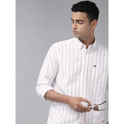 Arrow Sport Slim Fit Striped Pure Cotton Casual Shirt-picture-21