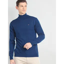 Arrow Sport Turtle Neck Acrylic Wool Pullover Sweater-picture-20