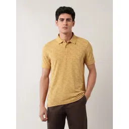 Arrow Sport Yellow Cotton Regular Fit Floral Print Polo T-Shirt-picture-15