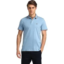 arrow sports Arrow Men's Solid Half Sleeves Regular fit Cotton Polo Shirt-picture-36