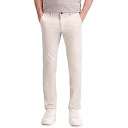 arrow sports Men's Beige Self-Design Mid Rise Cotton Button Slim Fit Flat Front Slant Pocket Trousers-picture-21